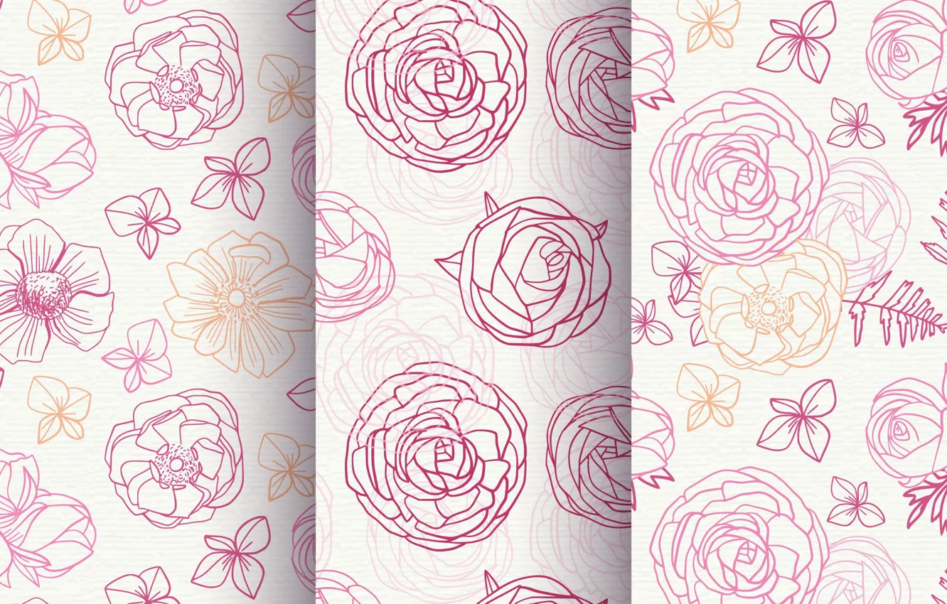 Фото обои цветы, розы, текстура, patterns, roses