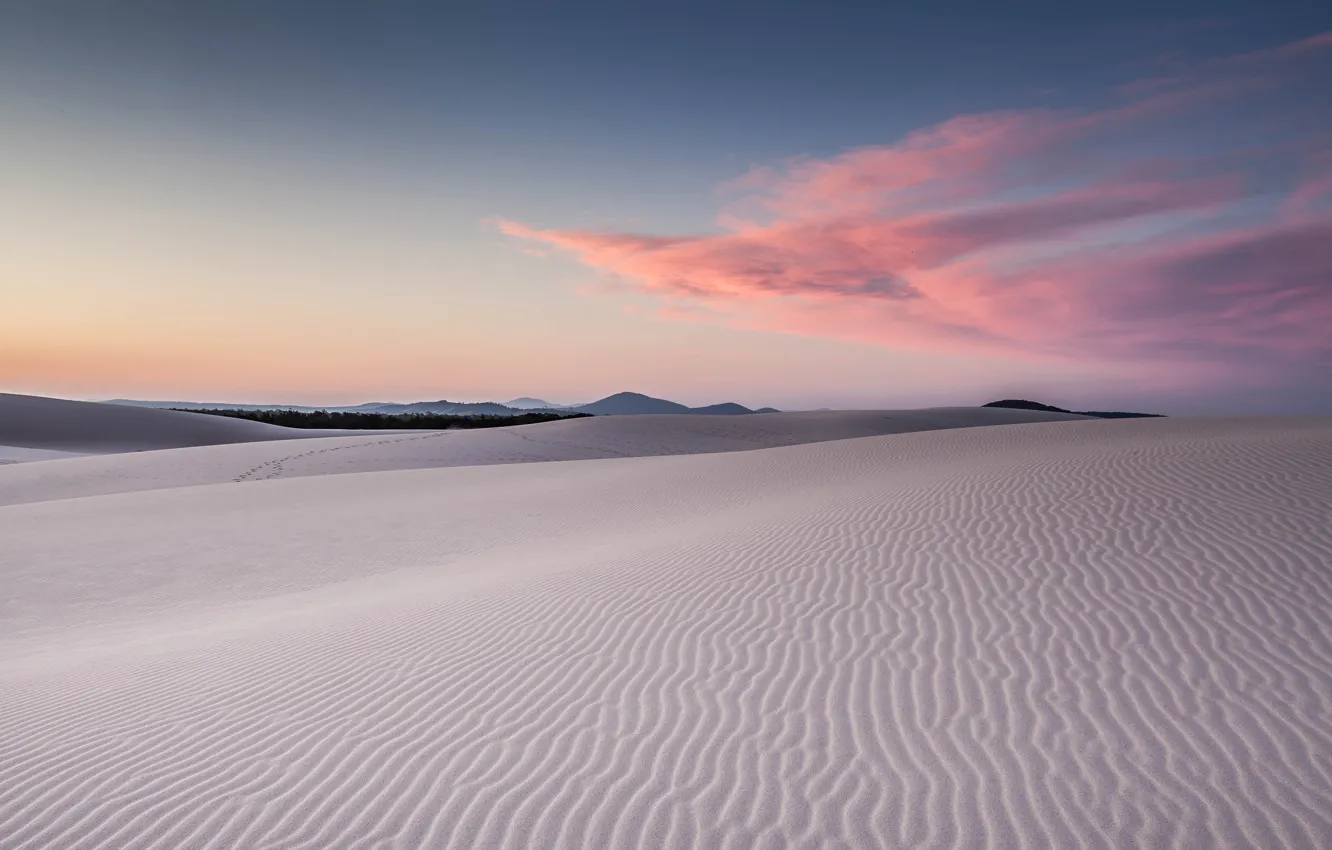 Фото обои sand, australia, dunes, bennetts beach
