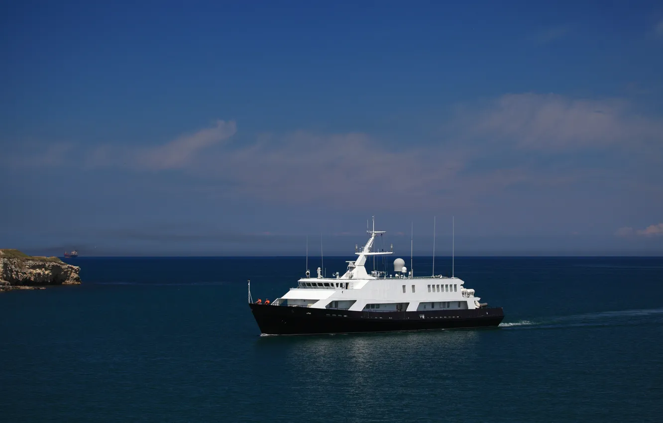 Фото обои катер, связи, Черное море, вспомогательный флот