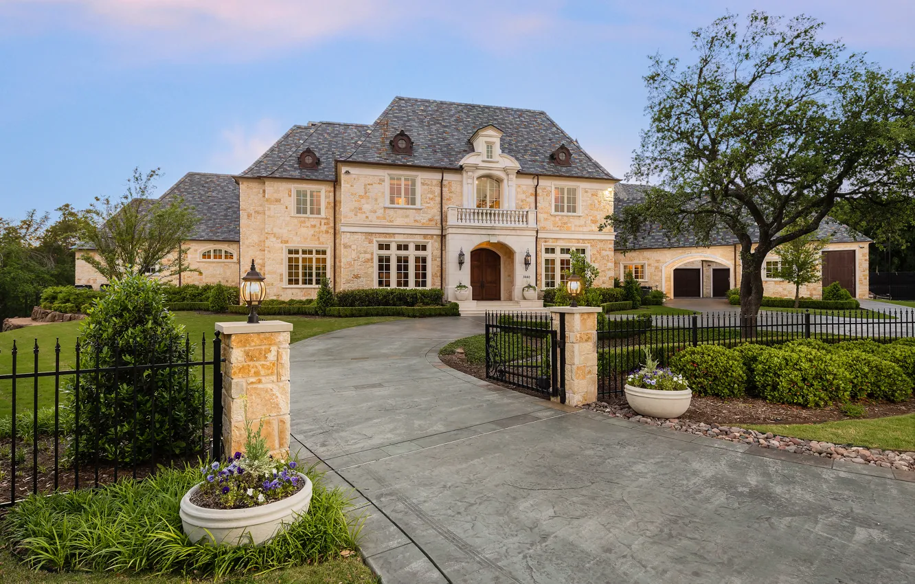 Фото обои United States, Texas, luxury villa, French Provincial Home, Plano