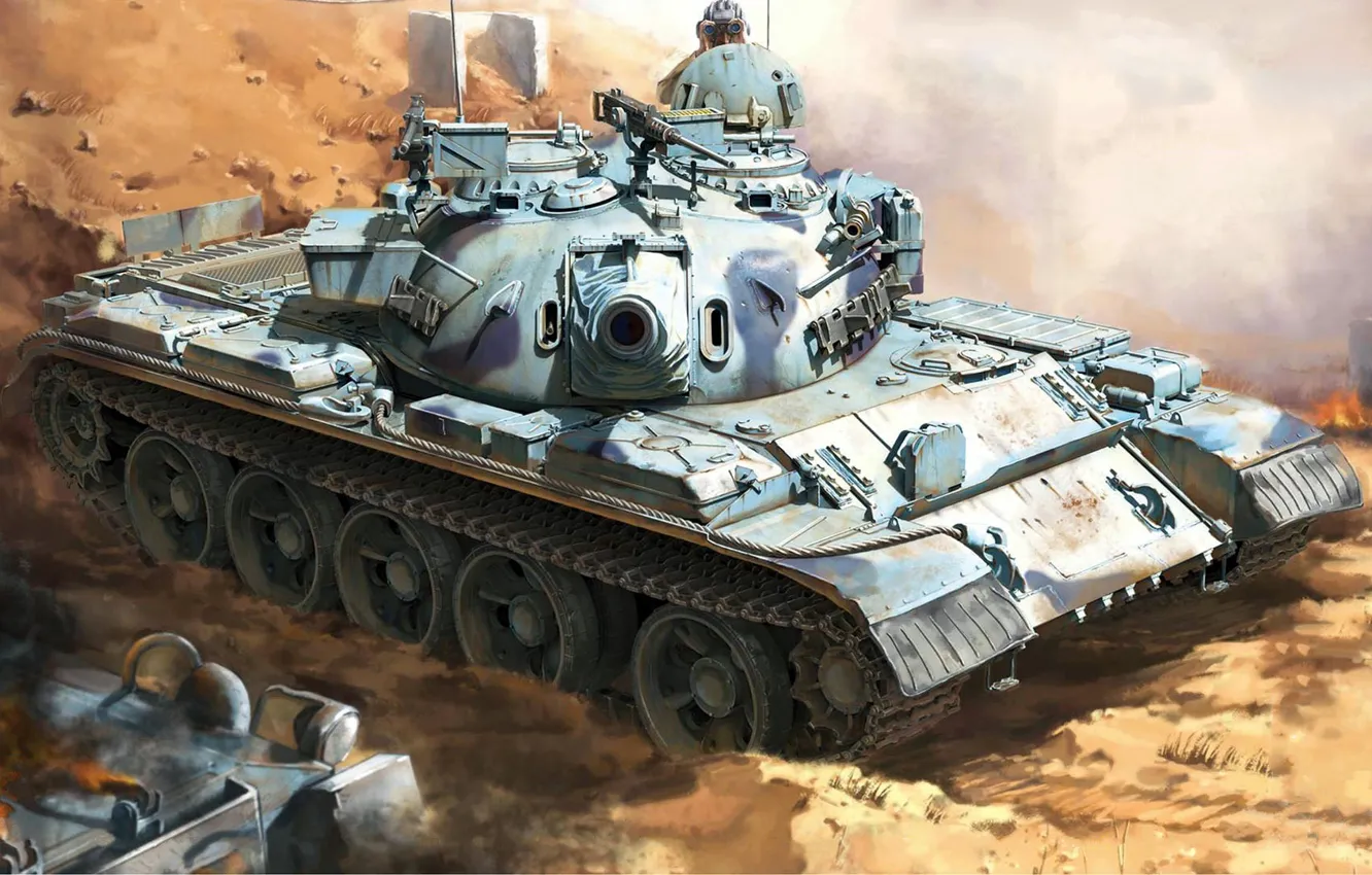 Фото обои ЦАХАЛ, Ti-67, ТИ-67, Тиран 4, израильская модификация советского, среднего танка T-54
