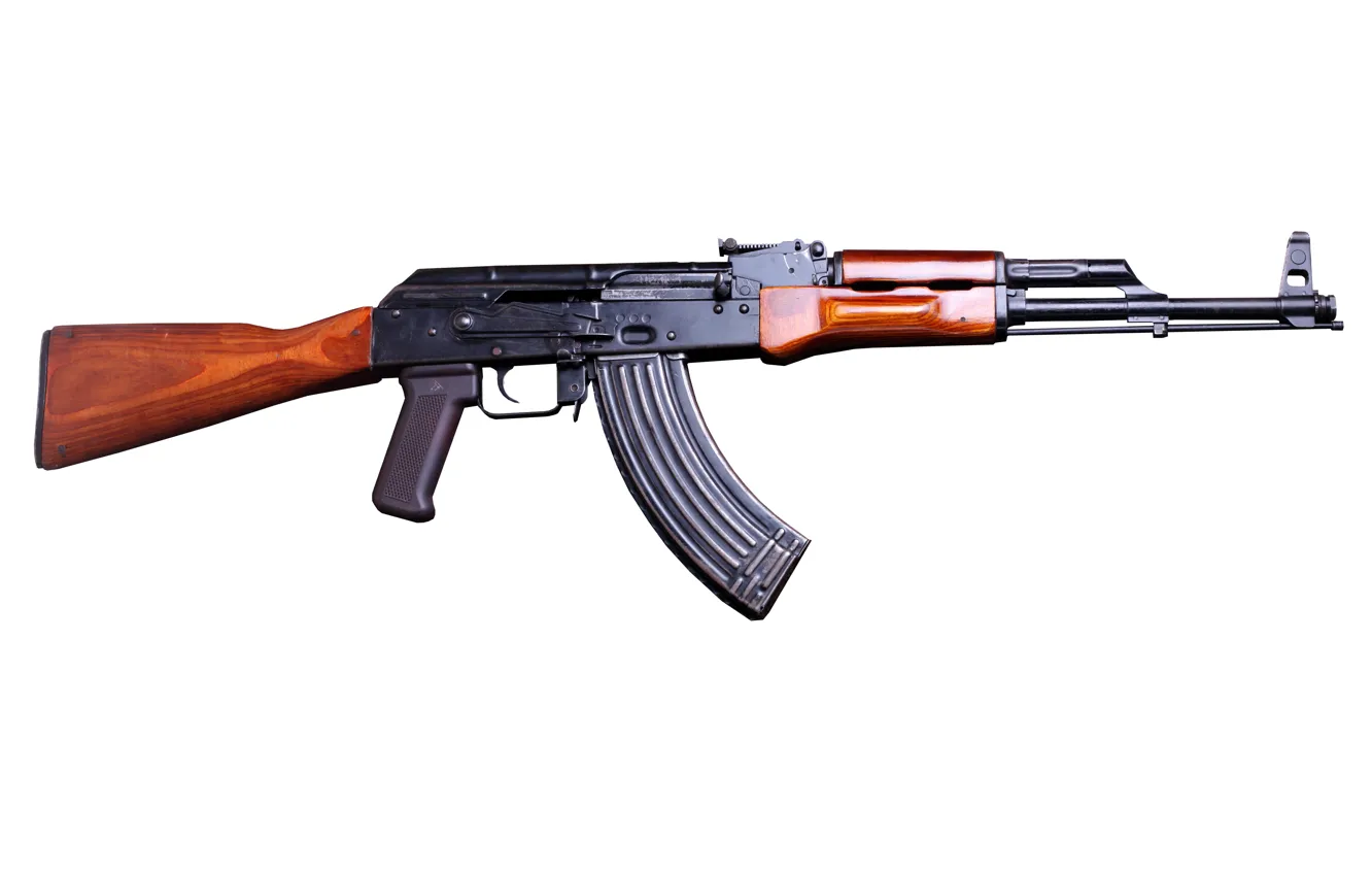 Фото обои gun, assault rifle, classical, Ak-47