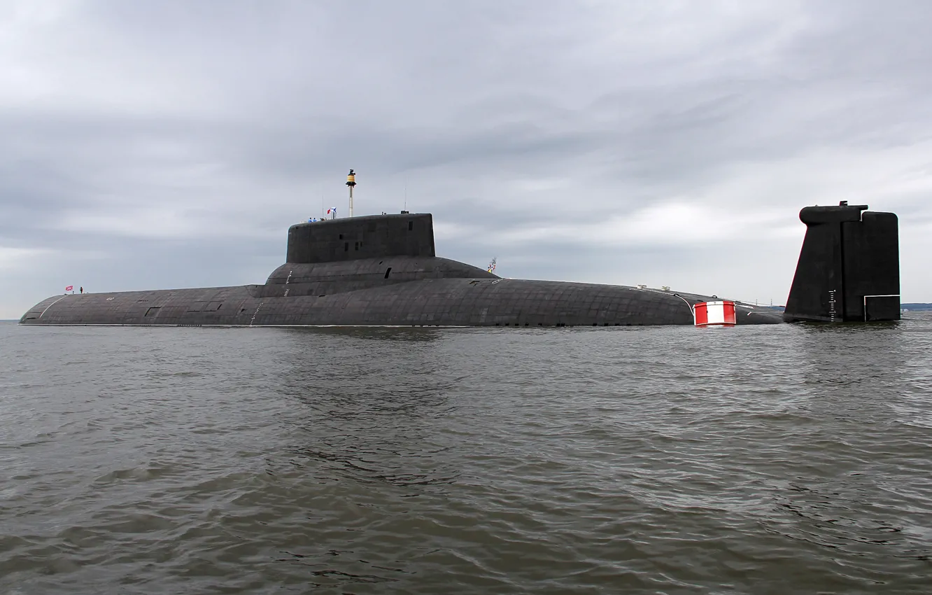 Фото обои субмарина, дмитрий донской, подводный крейсер, тип "акула"