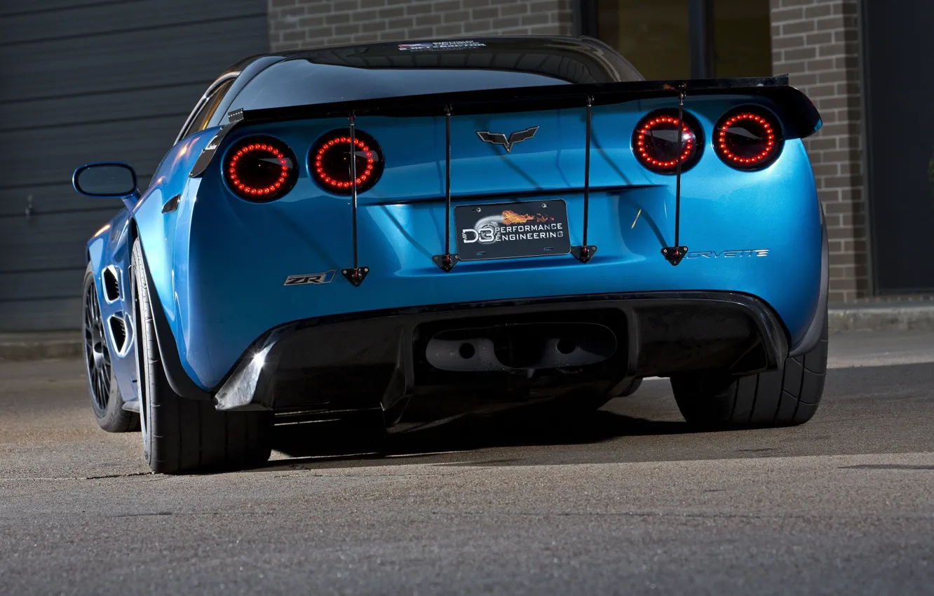 Фото обои Corvette, ZR1, Ass, Blue