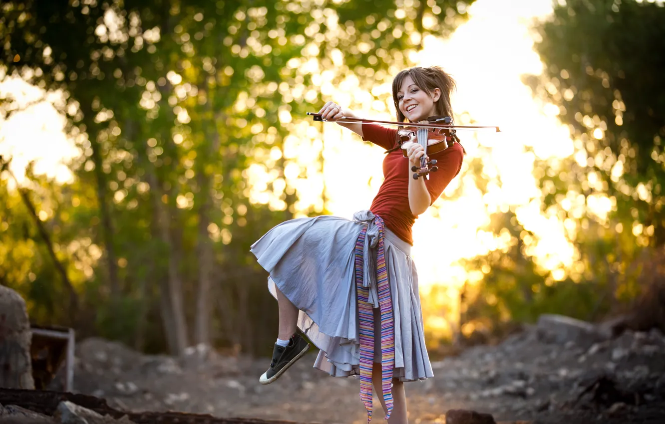 Фото обои скрипка, красавица, violin, Линдси Стирлинг, Lindsey Stirling, скрипачка