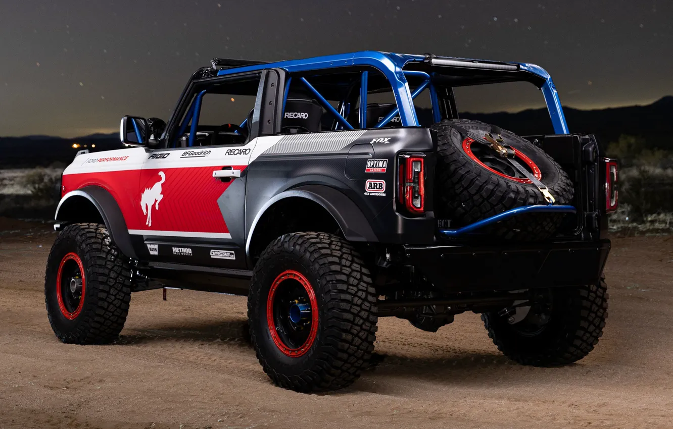 Фото обои SUV, Race Truck, 2021, Ford Bronco 4600