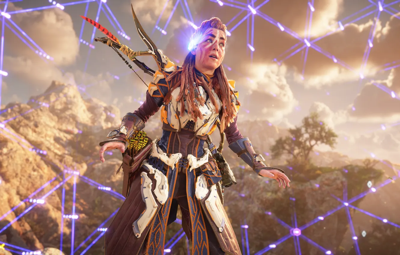 Фото обои ps4, aloy, ps5