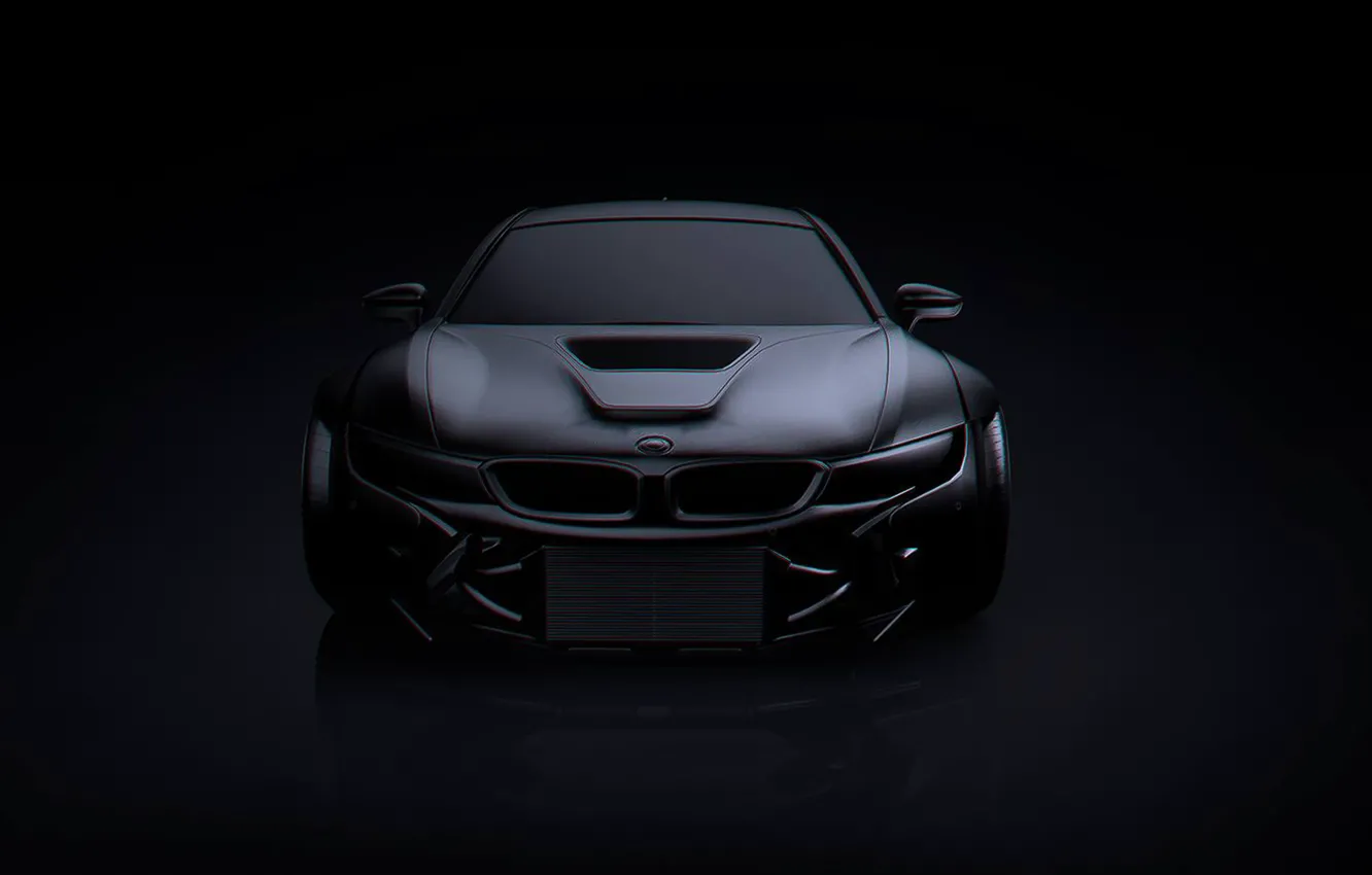 Фото обои BMW, Dark, Black, Matte, Tuning, Future, by Khyzyl Saleem