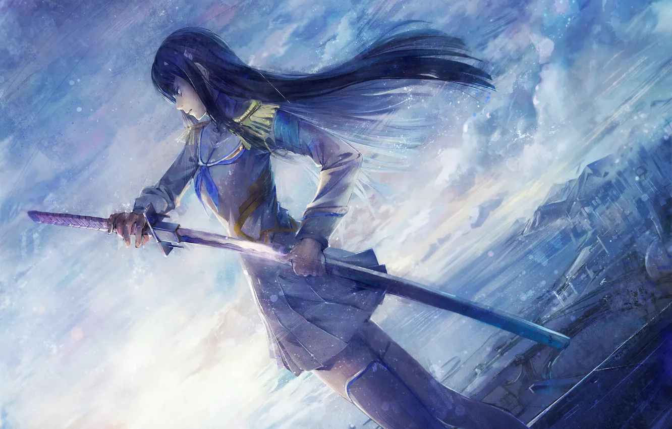 Фото обои Art, Single, Kill la Kill, Kiryuuin Satsuki, Shouin