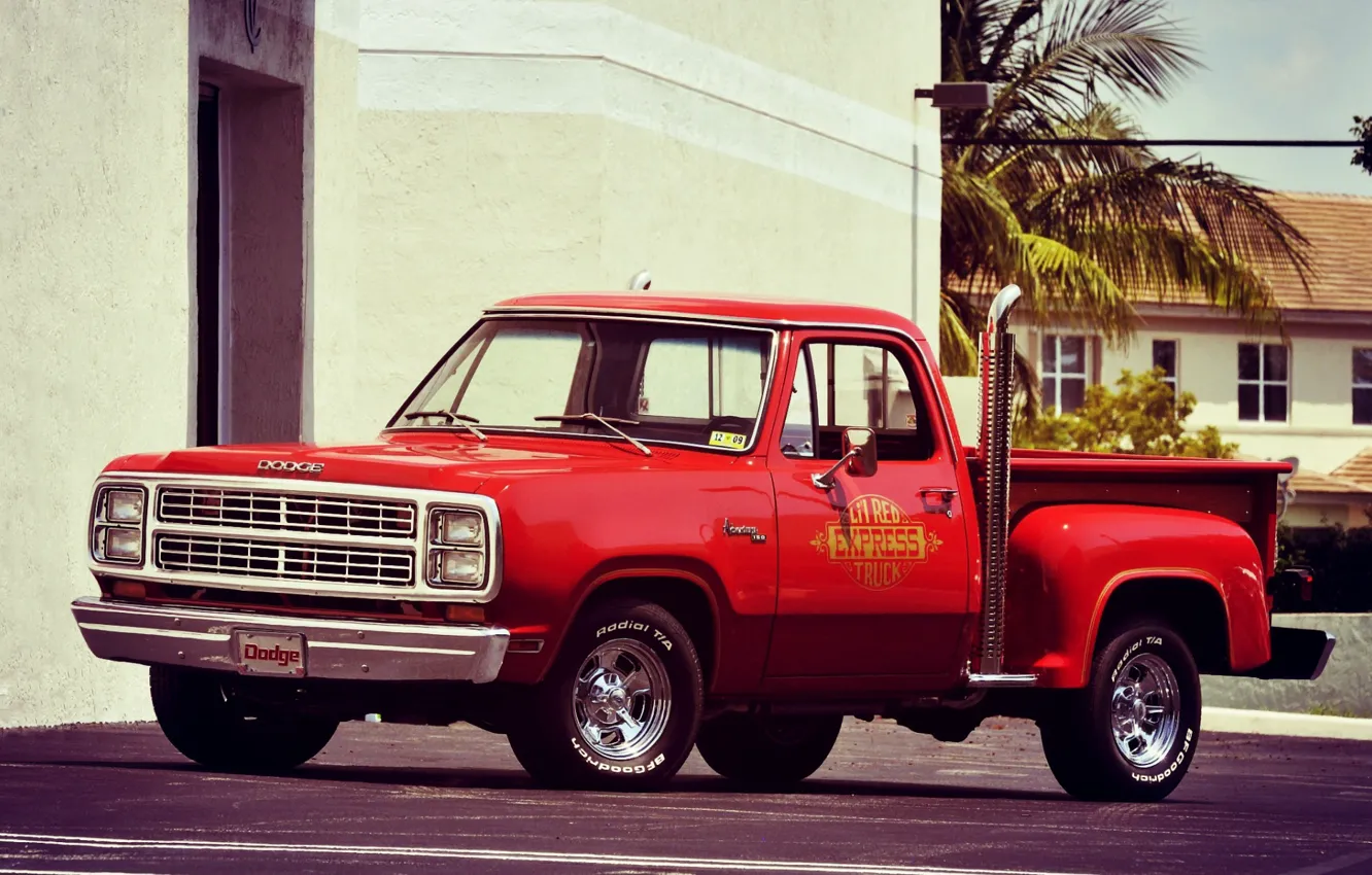 Фото обои Dodge, Red, Truck, Adventurer