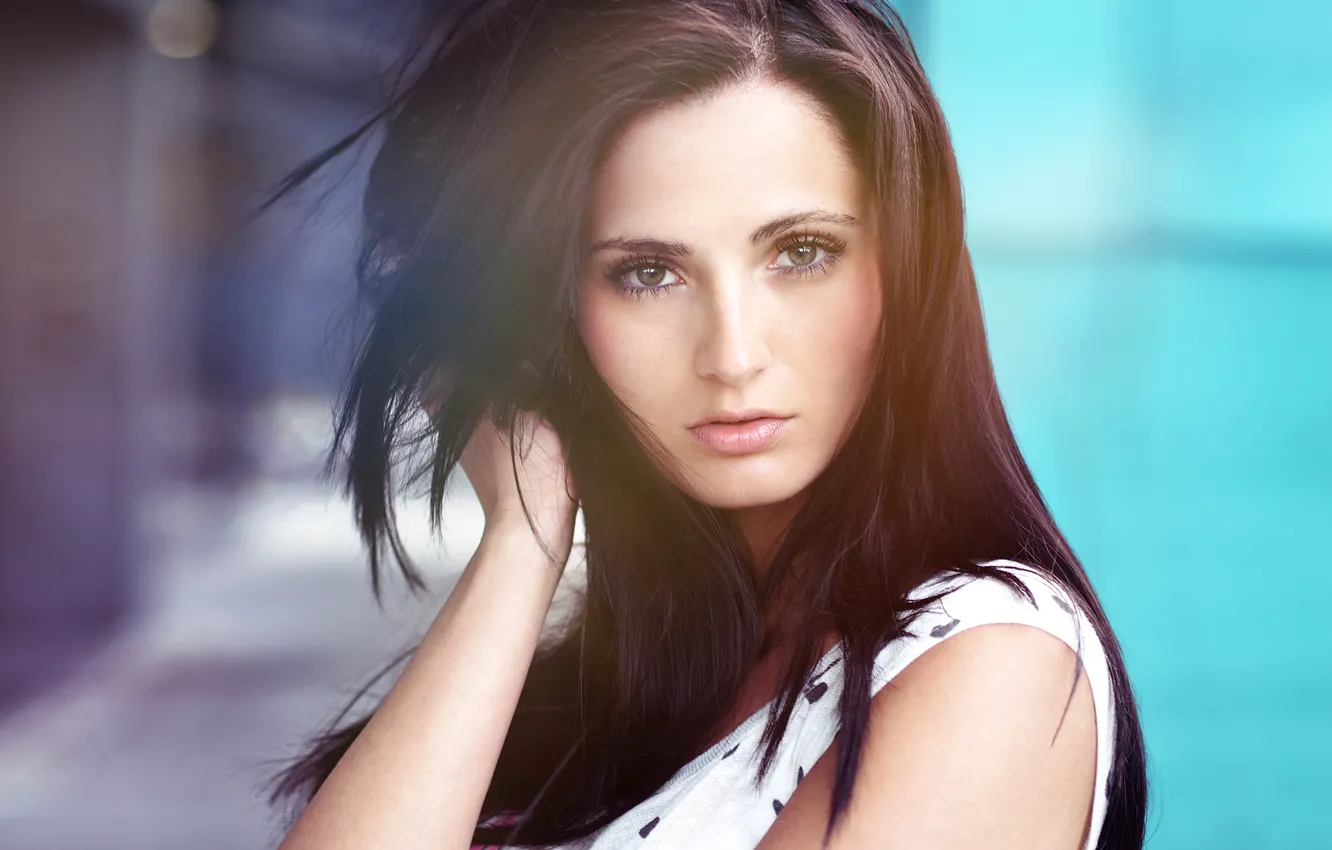 Фото обои глаза, волосы, губы, eyes, lips, hair