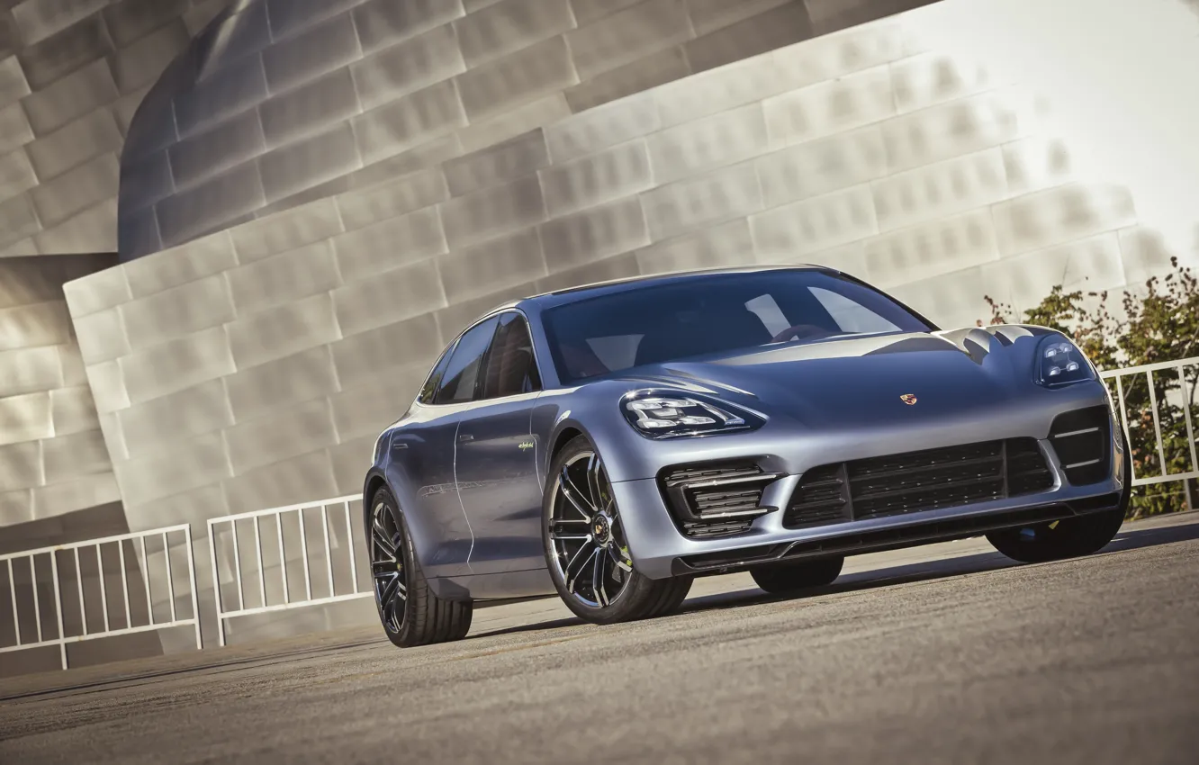 Фото обои Concept, Porsche, Panamera, суперкар, передок, Porsche Panamera Sport Turismo Concept