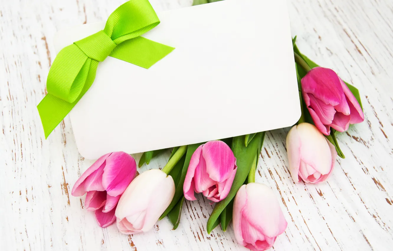 Фото обои цветы, букет, тюльпаны, love, розовые, wood, pink, flowers