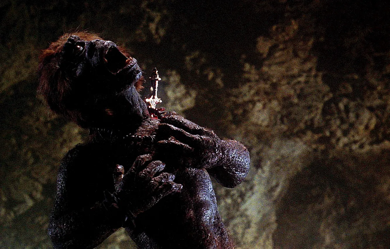Фото обои Крик, 1973, Кинжал, Columbia Pictures, Кентавр, The Golden Voyage of Sinbad, Золотое путешествие Синдбада, Кентавр-циклоп