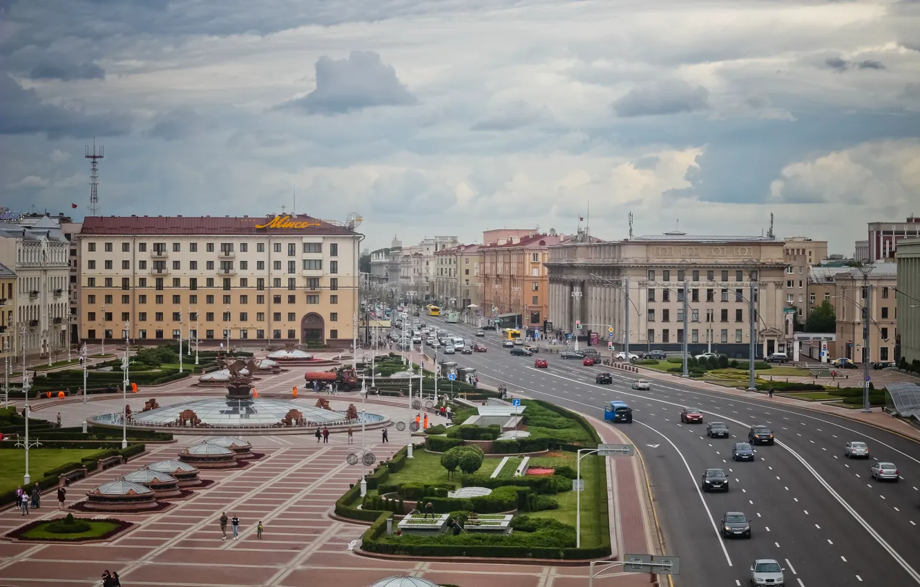 Фото обои город, USSR, Minsk