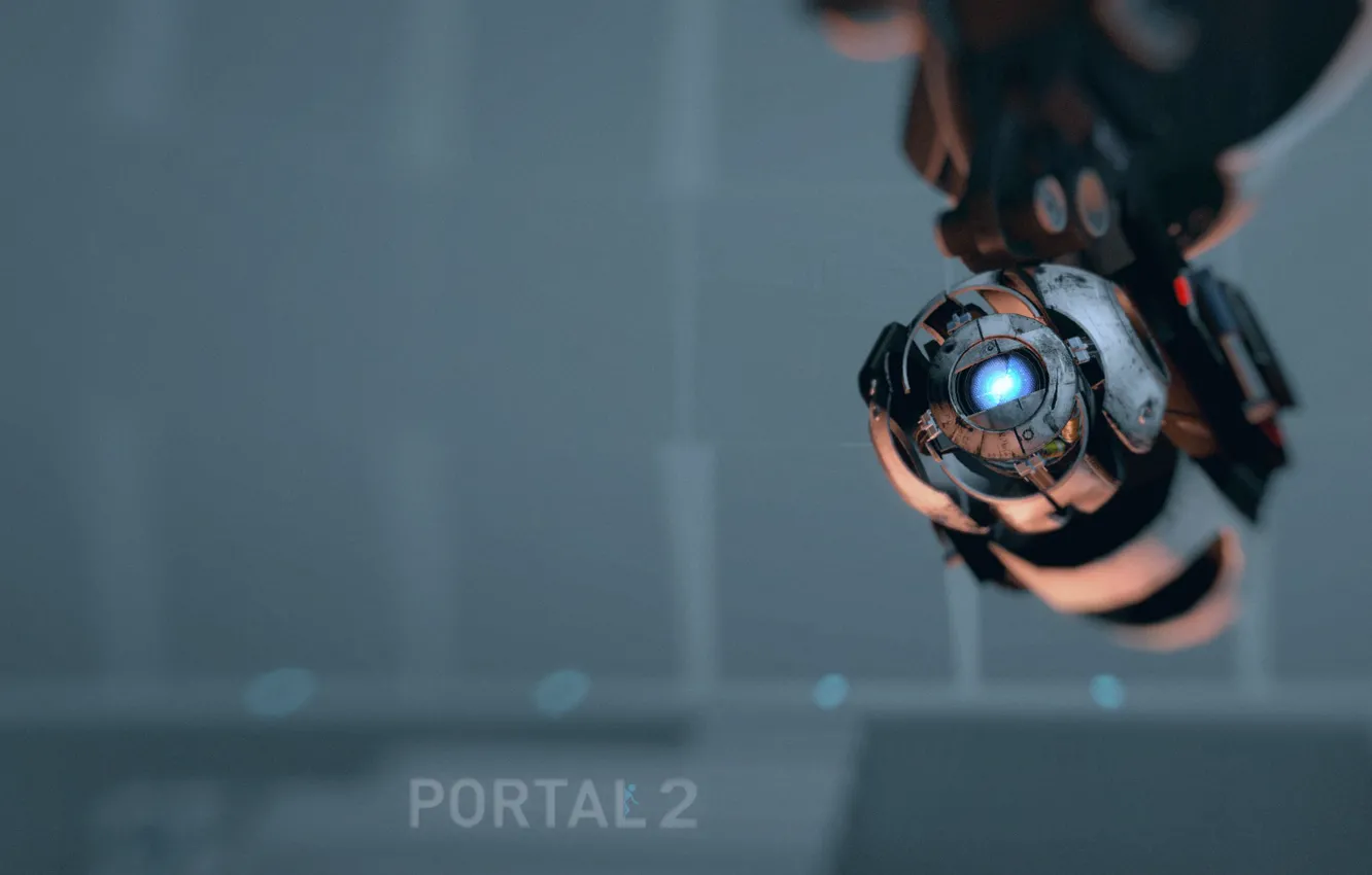Фото обои Portal 2, уитли, GLaDOS, Aperture Science