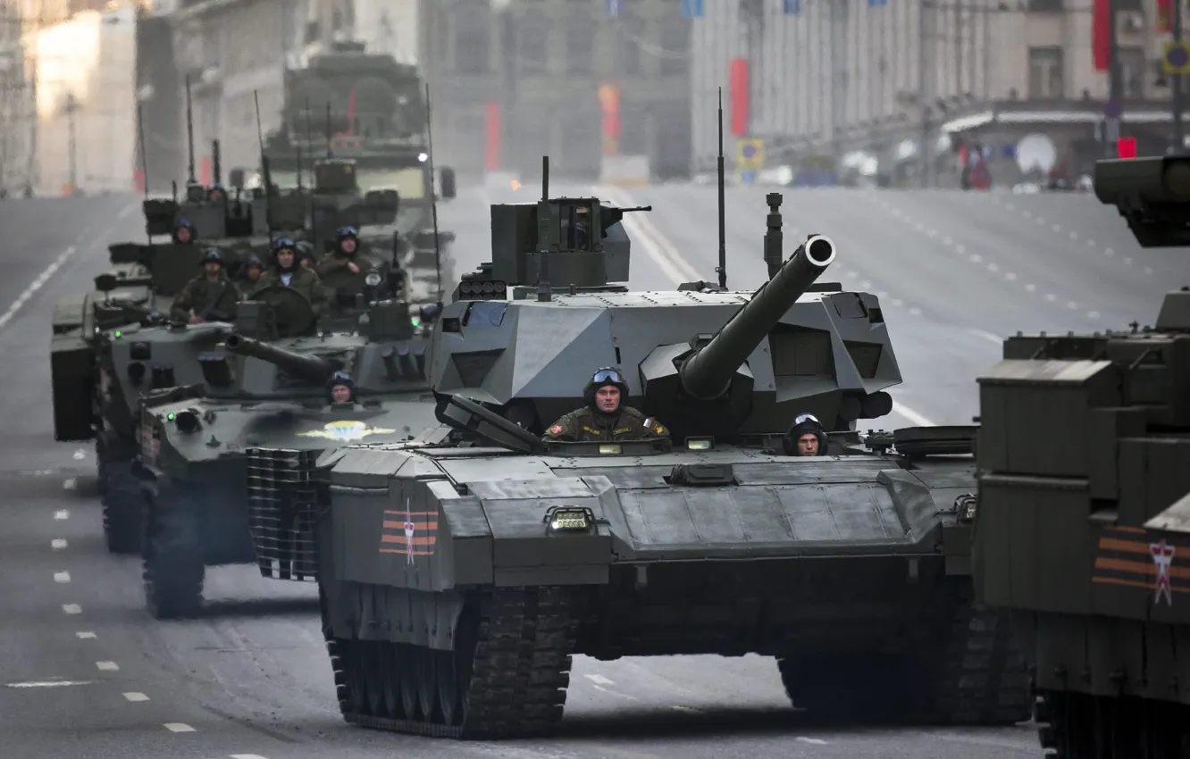Фото обои Russia, army, tank, armored, Russian, military vehicle, armored vehicle, Т-14 ''Армата''