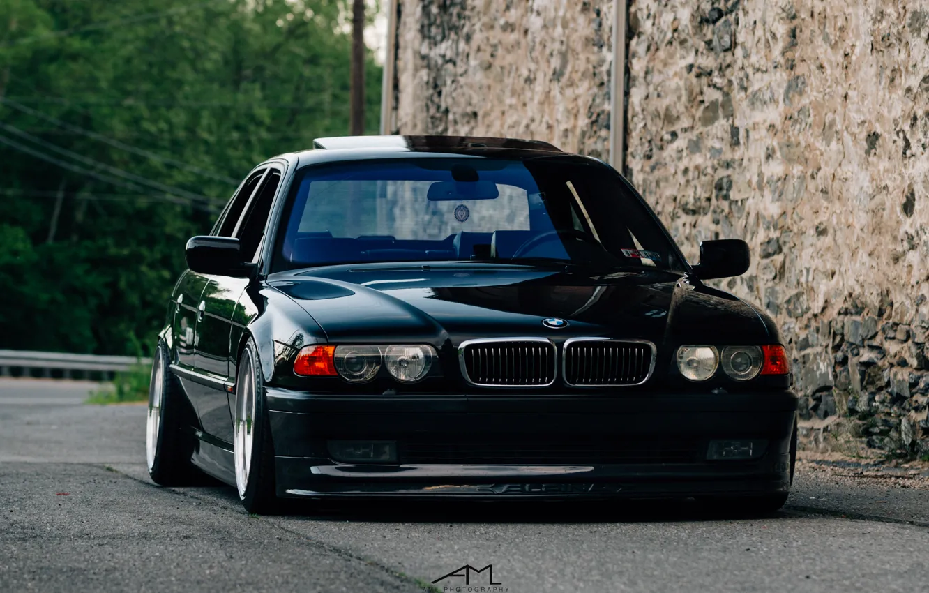 Фото обои BMW, stance, E38