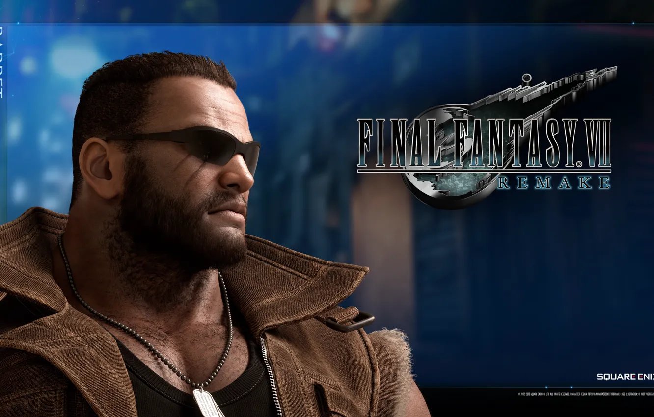 Фото обои портрет, Barret Wallace, Final Fantasy VII Remake