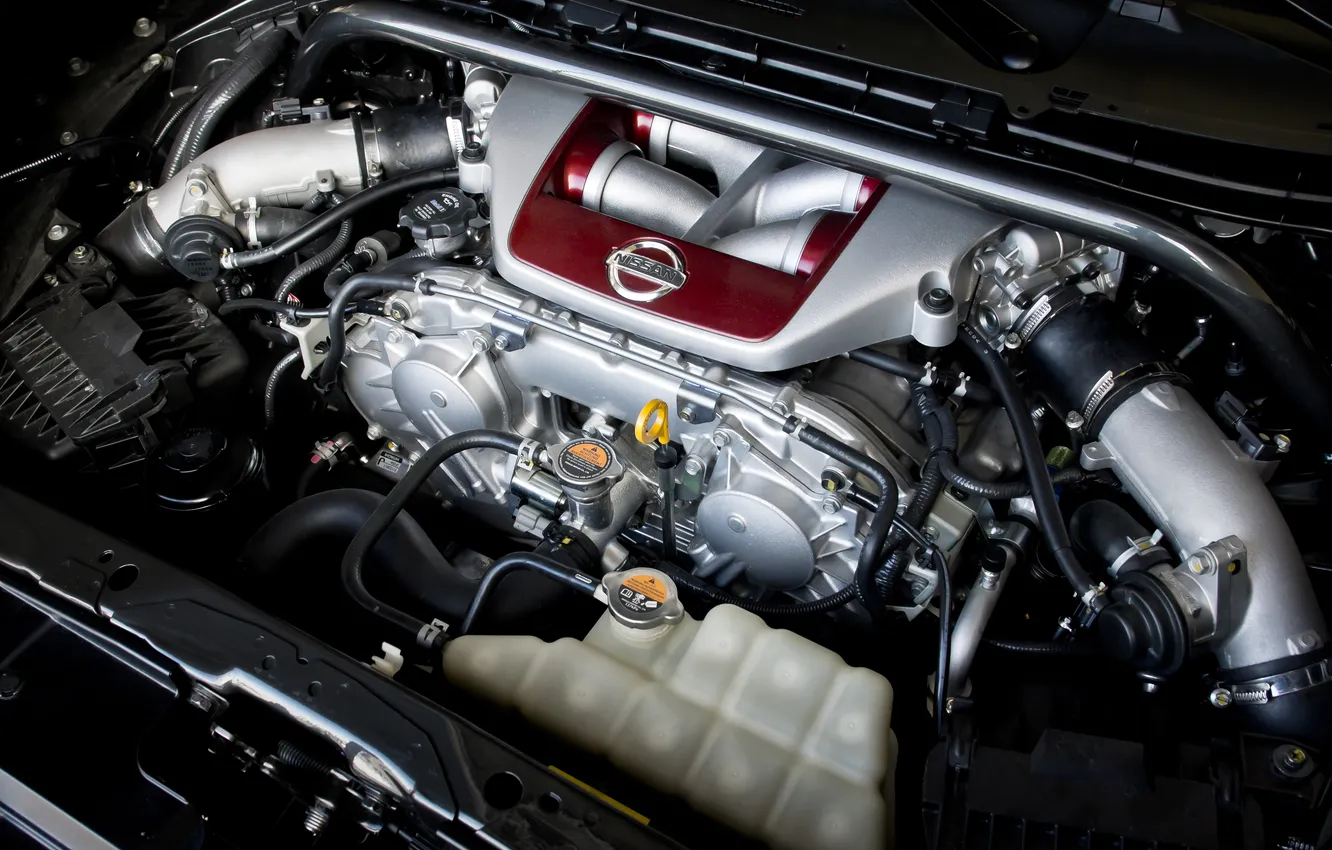 Фото обои Nissan, 2012, Juke-R, Nissan Juke-R, белый кузов, по капотом