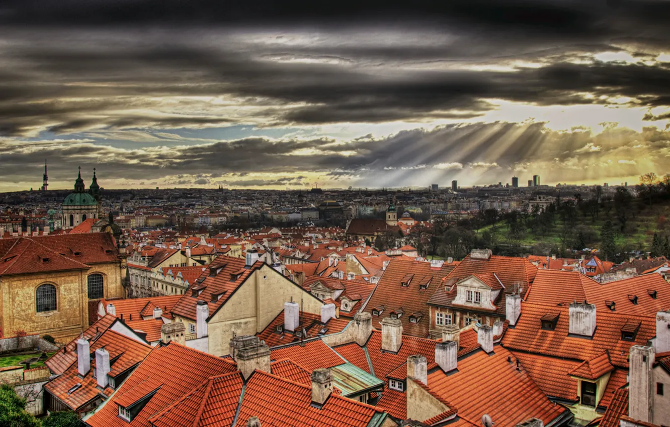 Фото обои город, Прага, Чехия
