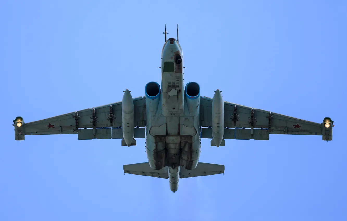 Фото обои полёт, штурмовик, дозвуковой, бронированный, &ampquot;Грач&ampquot;, Sukhoi Су-25