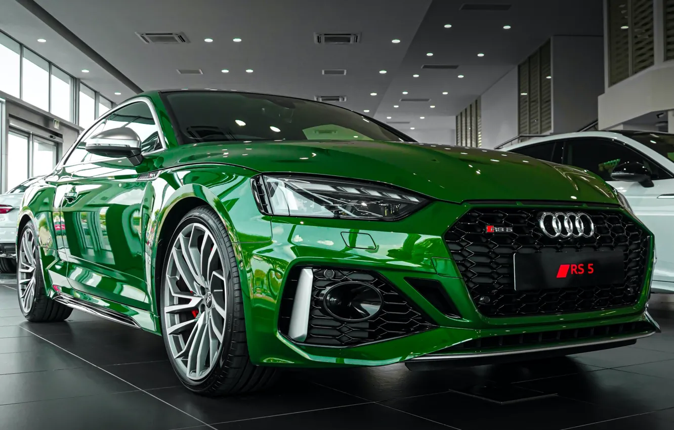 Фото обои Audi, ауди, зеленая