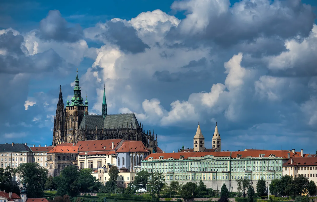 Фото обои Прага, Чехия, Собор Святого Вита, Пражский град
