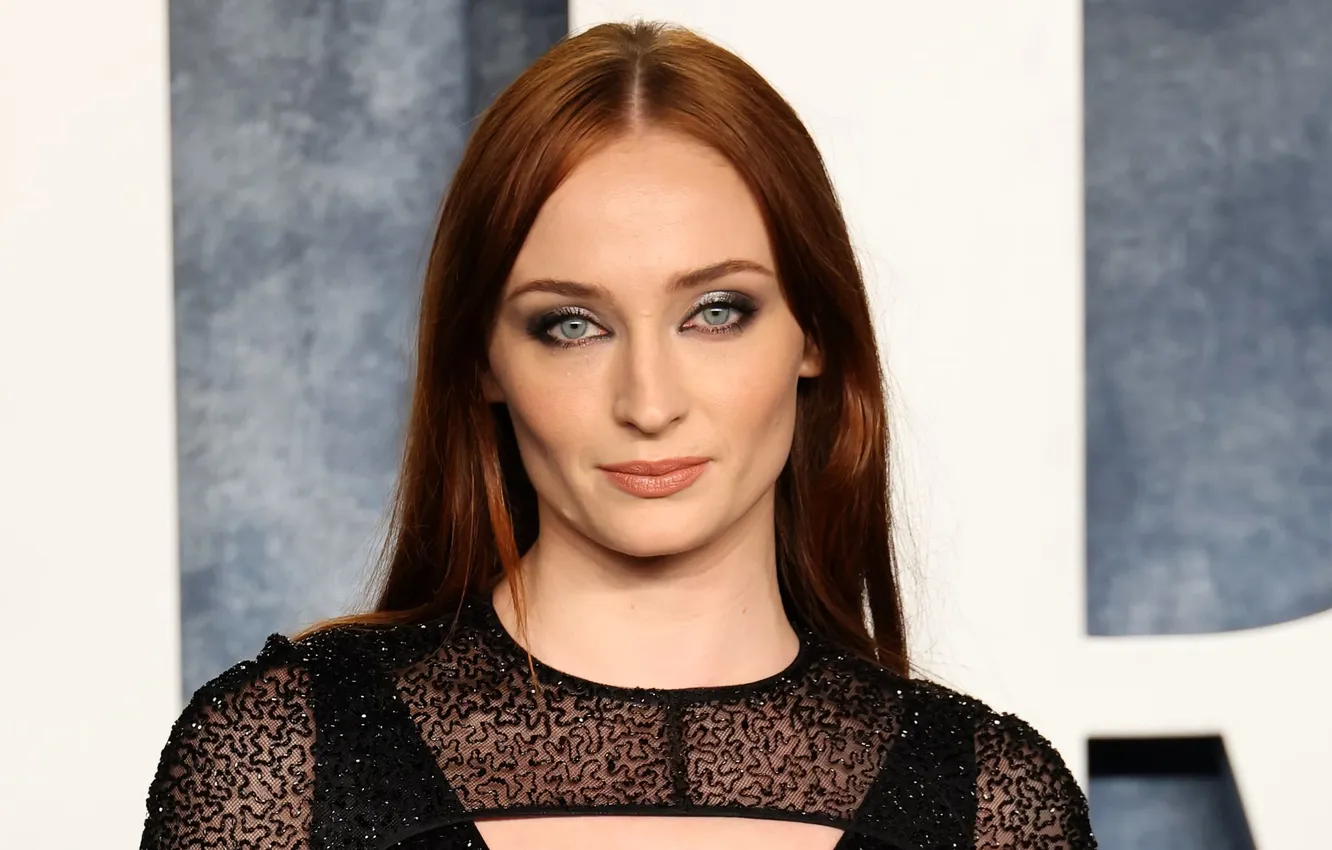 Фото обои макияж, актриса, прическа, background, beauty, actress, makeup, Sophie Turner