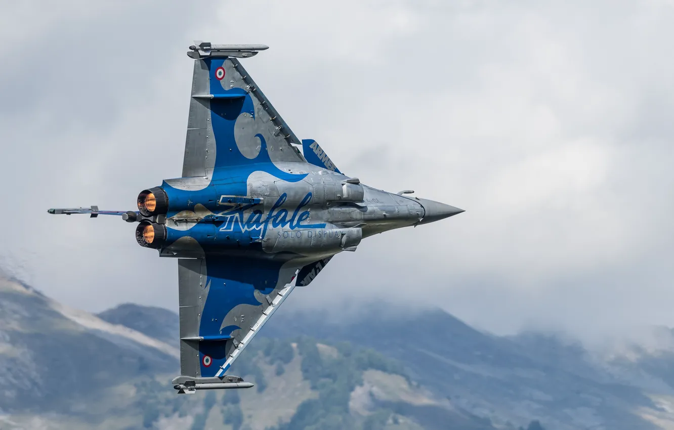Фото обои истребитель, многоцелевой, Dassault Rafale