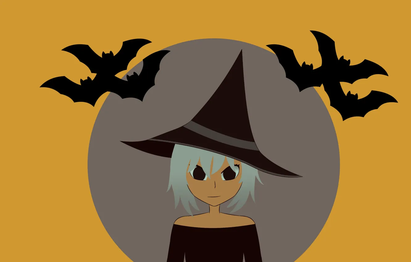 Фото обои фон, хеллоуин, ведьмочка