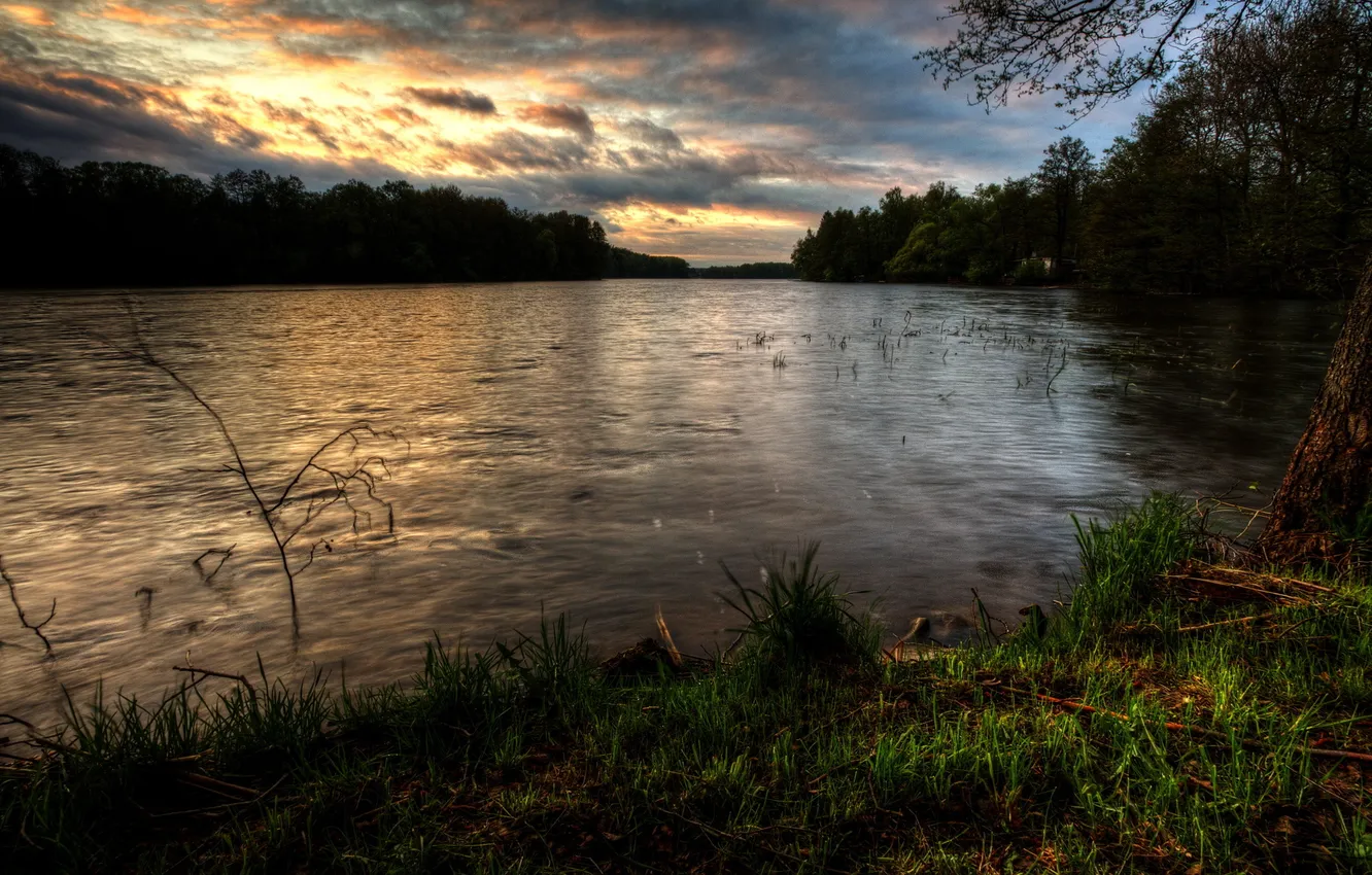 Фото обои природа, река, фото, Польша, Dadaj