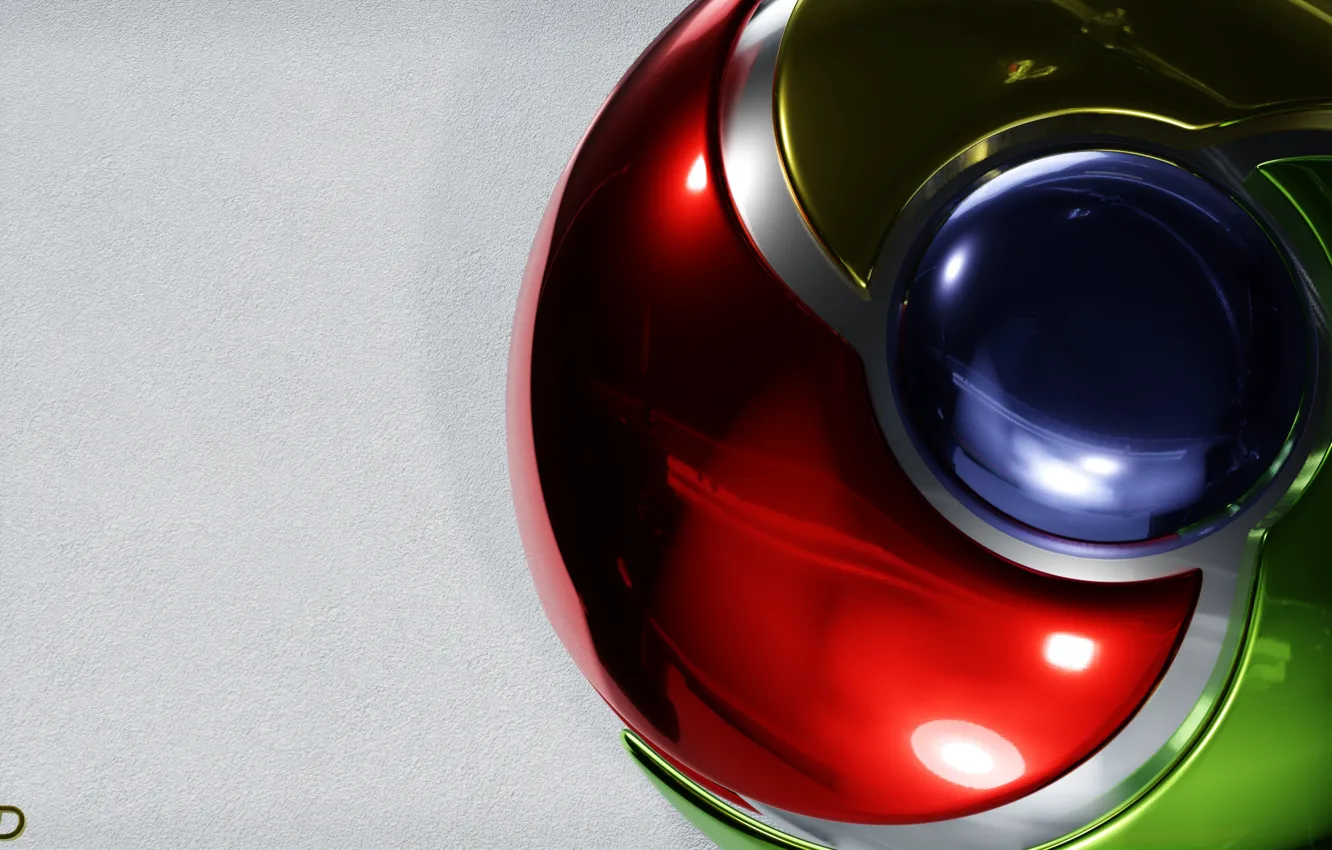 Фото обои Desktop, Google, Red, Blue, Wall, Render, Green, White