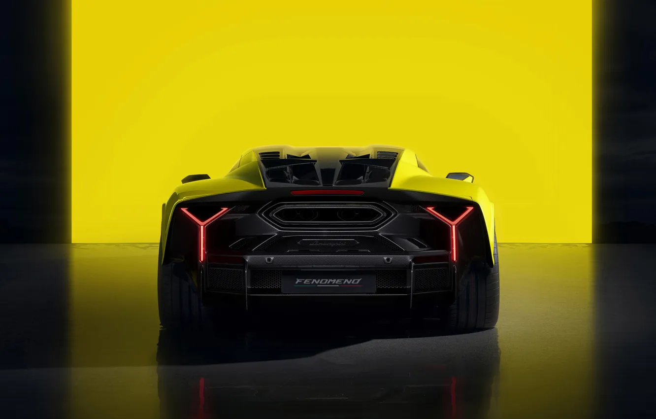 Фото обои 6.5L V12, V12 Engine, 1000 Horsepower, Triple-Motor, 350 KPH, Ultra-Limited, 2026 Year, Lamborghini Fenomeno