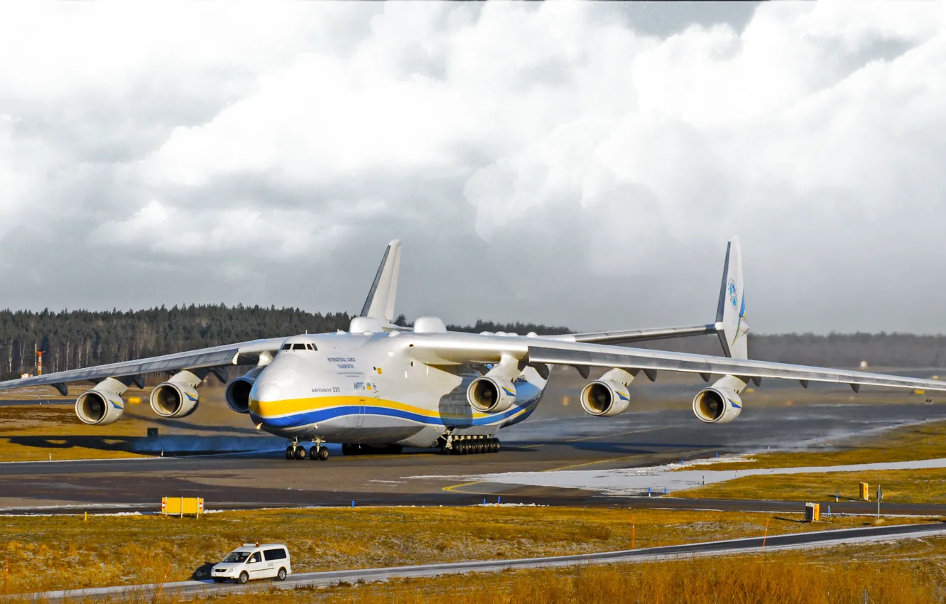 Фото обои Облака, Самолет, Крылья, Двигатели, Мечта, Украина, Мрия, Ан-225