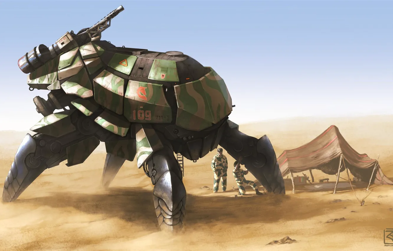 Фото обои машина, военные, ZAW Industries, Sand and the Scorpion, BSF Scorpion