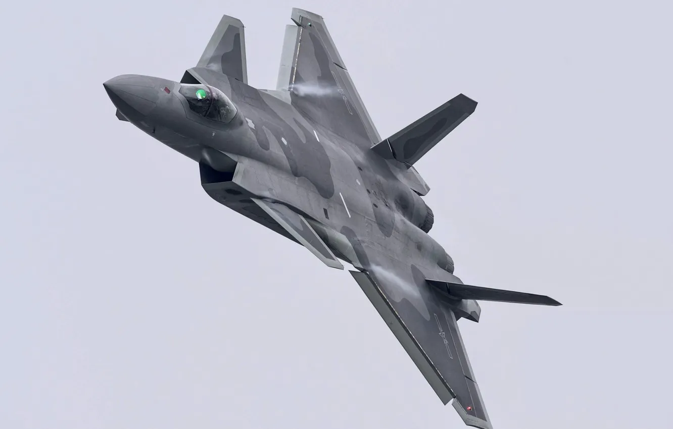 Фото обои Истребитель, Пилот, J-20, Chengdu J-20, Эффект Прандтля — Глоерта, Кокпит, ВВС КНР, ИЛС