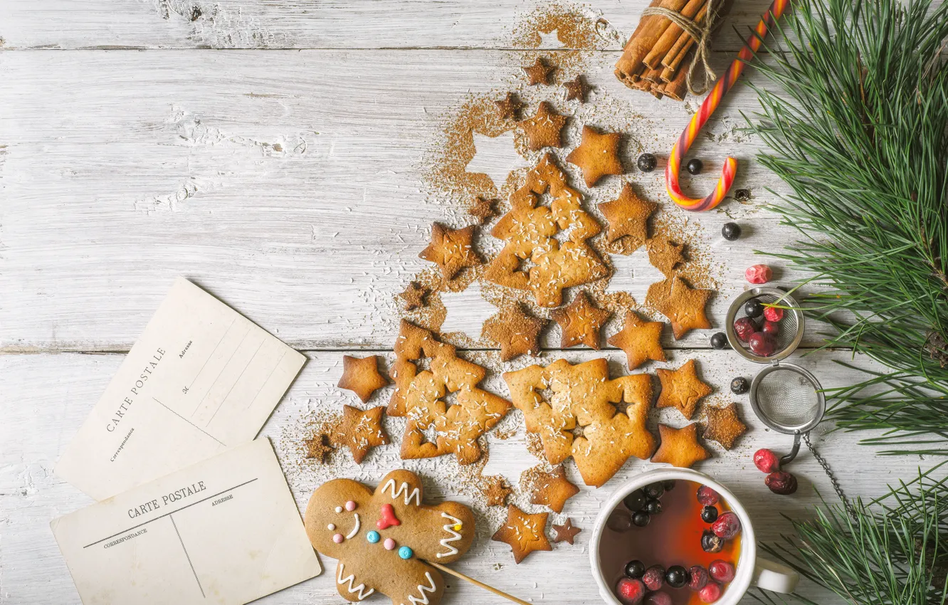 Фото обои украшения, Новый Год, печенье, Рождество, happy, Christmas, New Year, Merry Christmas