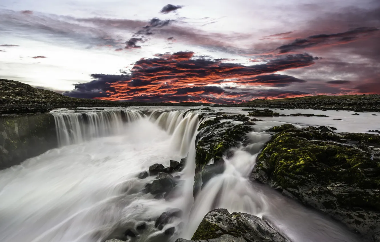 Фото обои Iceland, Selfoss Waterfall, Jokulsargljufur National Park, Nordur-Tingeyjarsysla
