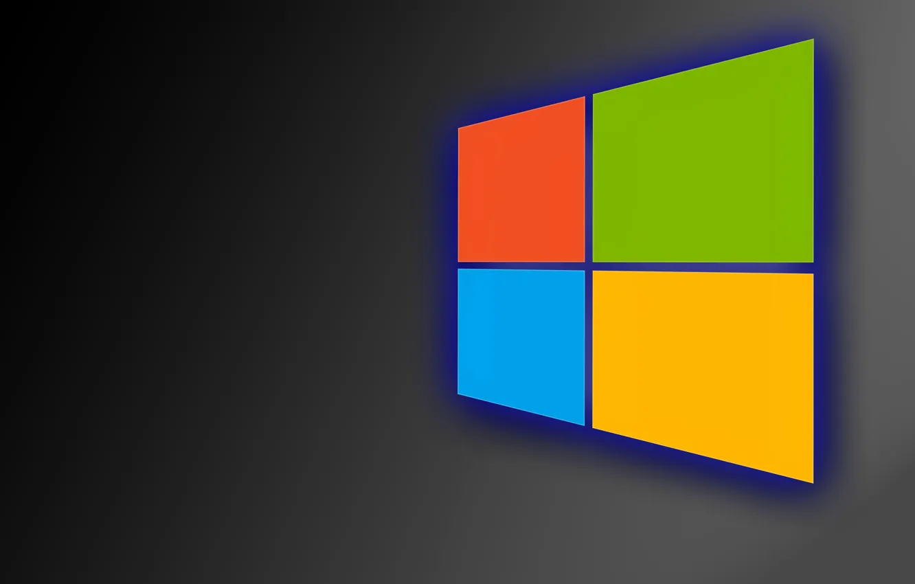 Фото обои green, windows, logo, yellow, blue, orange