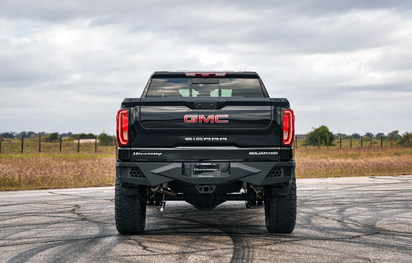 Фото обои GMC, Hennessey, Sierra, Off-Road, 2023, Goliath 650, GMC Sierra AT4