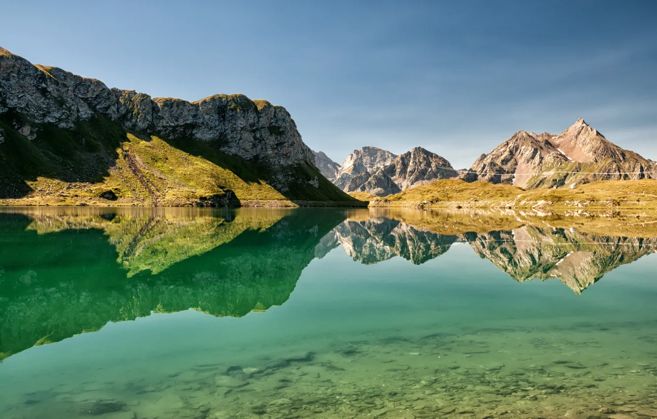 Фото обои озеро, скалы, Италия, Сицилия