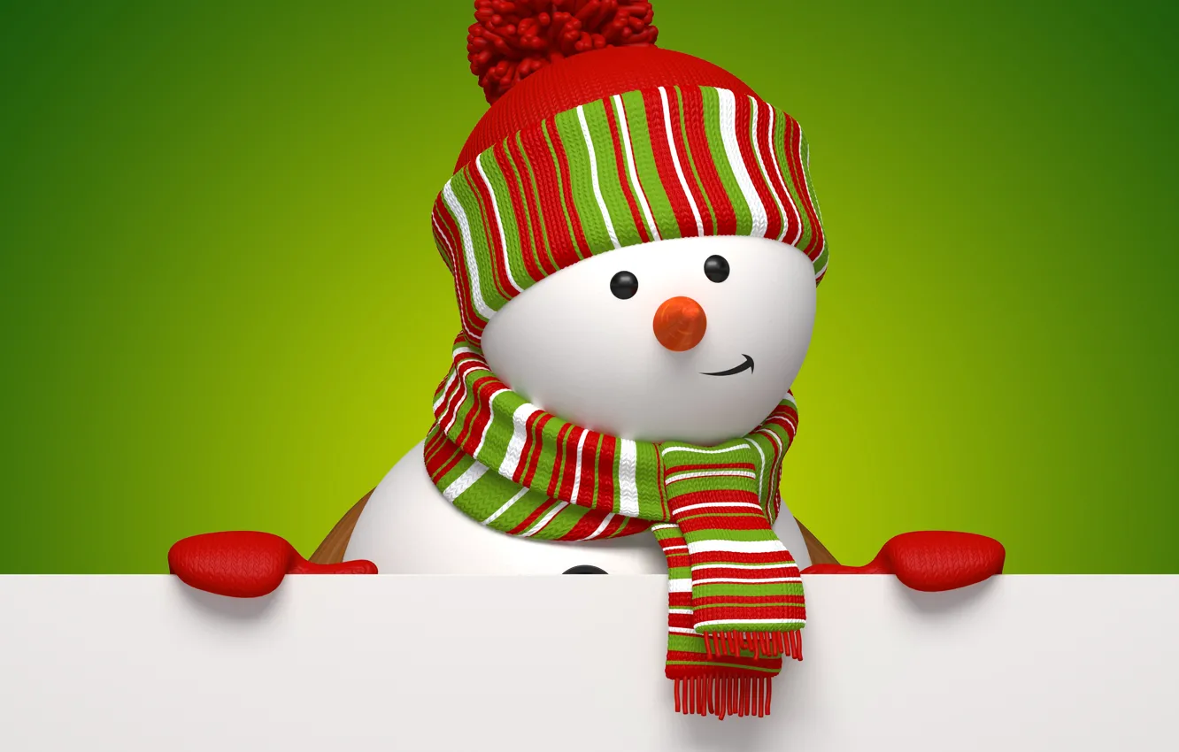 Фото обои новый год, снеговик, christmas, new year, cute, snowman, banner