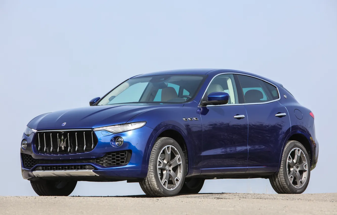 Фото обои dark blue, итальянская, Maserati S.p.A., levante