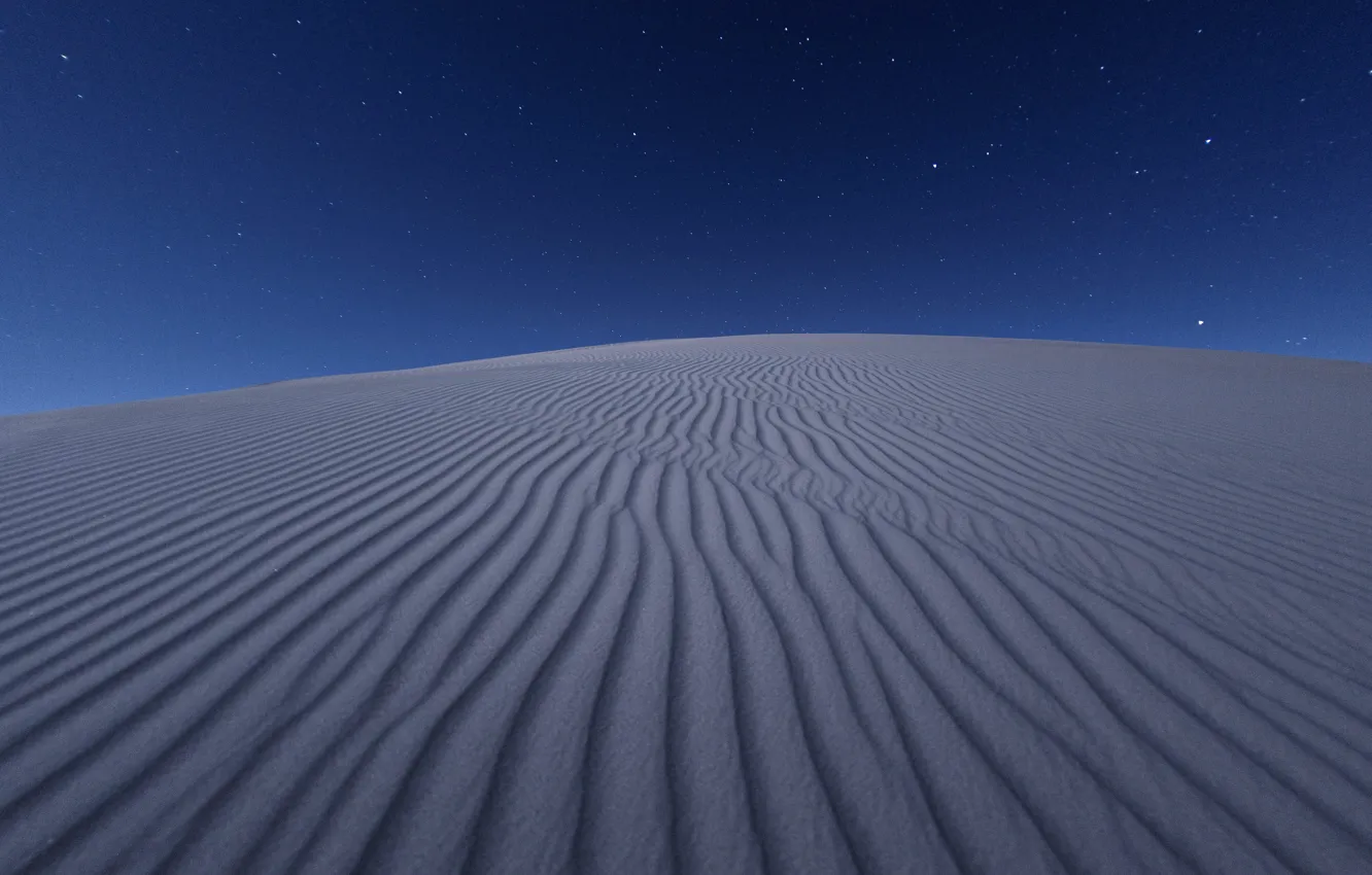 Фото обои песок, небо, ночь, пустынЯ, звЁЗды