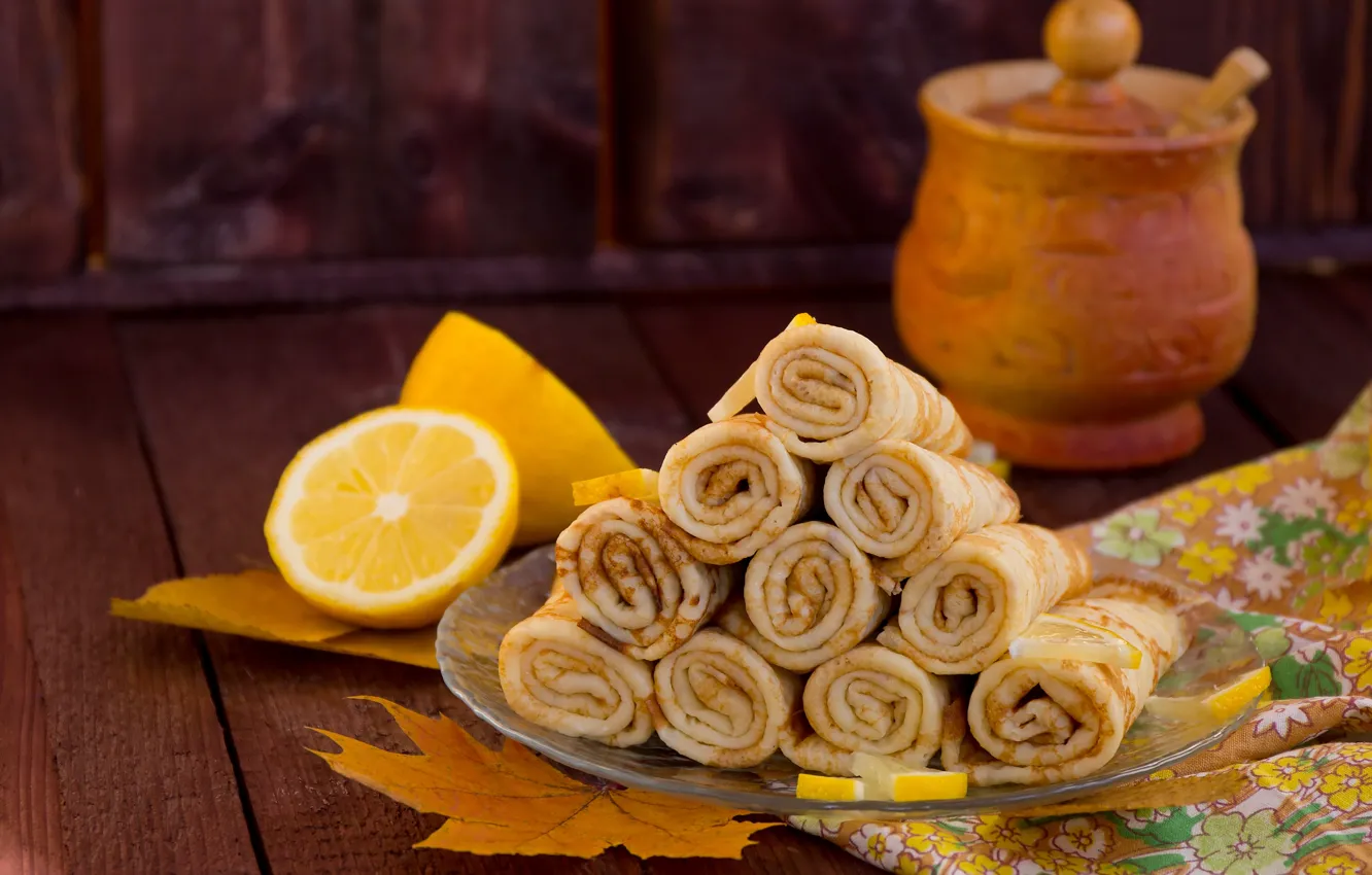 Фото обои еда, завтрак, утро, блины