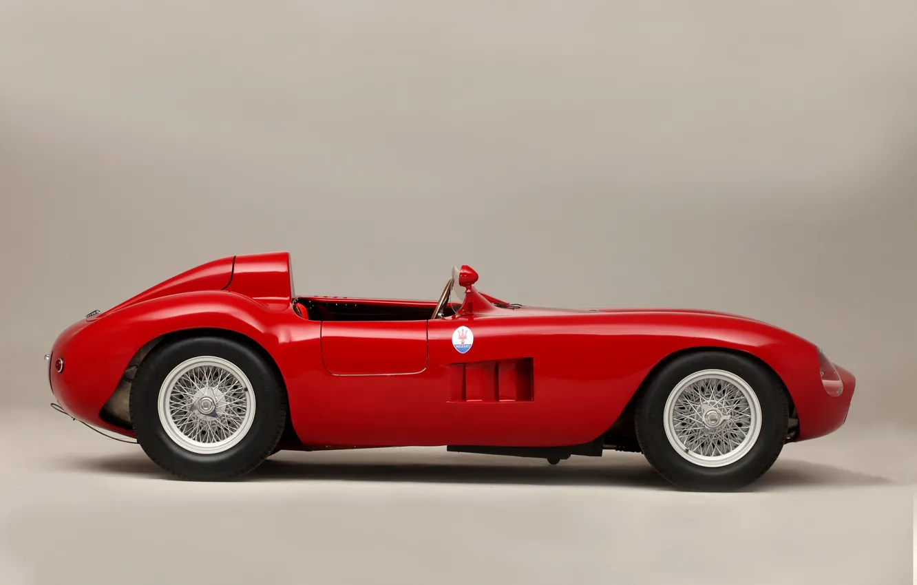 Фото обои Maserati, Спицы, Classic, Classic car, 1955, Sports car, Maserati 300S