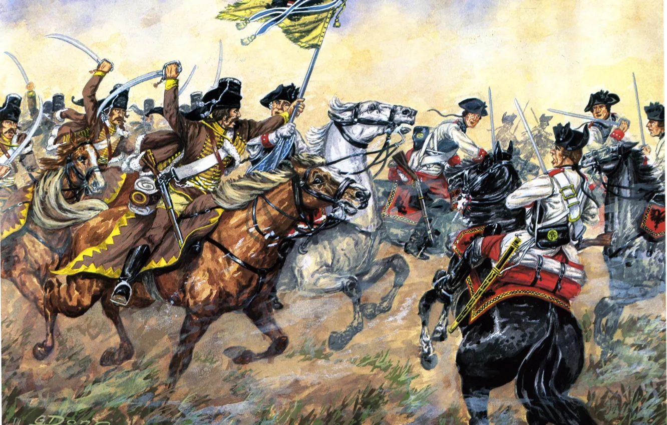 Фото обои рисунок, лошади, арт, сражение, экипировка, сабли, под, амуниция