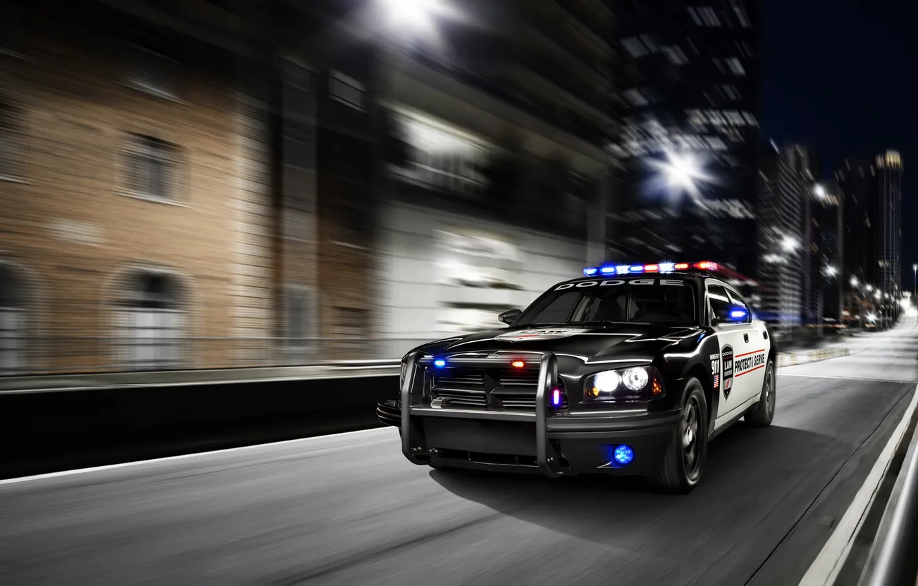 Фото обои 911, Dodge, Car, Police, Charger, 2009, Vehicle, Cop