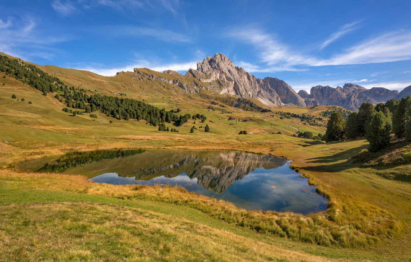 Фото обои горы, Альпы, Италия, Доломиты